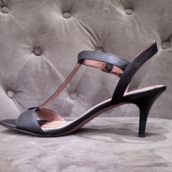 Coach Melodie T-strap Heeled Sandal Size 8.5 - Picture 3 of 9